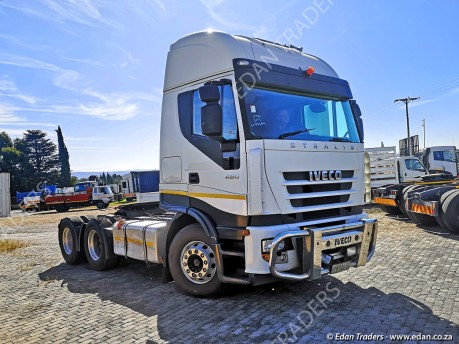 2013 Iveco 430 double diff truck tractor fitted with sunvisor, windscreen protector and bull bar for sale